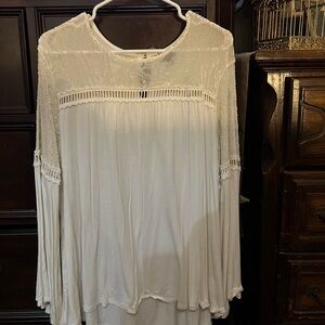 New Directions White Top with Designs